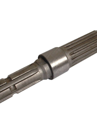 The PTO Shaft - S.58866 from Sparex is a metal mechanical coupling with a cylindrical shape and evenly spaced grooves, often featuring a spline design for added grip, making it suitable for automotive or industrial machinery applications.