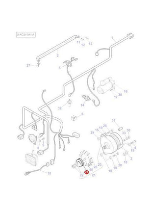 Massey Ferguson - Pulley - 1695617M1 - Farming Parts