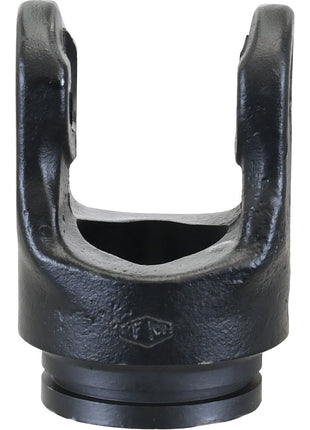 Close-up view of a black metal yoke, typically used in mechanical or automotive applications, specifically the Sparex PTO Tube Yoke (U/J Size: 22 x 54.8mm), Profile: Lemon, Size: 31 x 23.5 x 4mm, Ref: Ooa., Sparex Part No. S.6000.