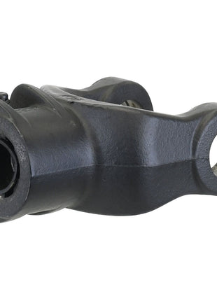 A close-up view of a black metal mechanical part, likely the PTO Yoke - Quick Release (U/J Size: 22 x 54.8mm) with a size of 1 3/8''-6 Spline, featuring three cylindrical holes and sourced from Sparex, Part No. S.6008.