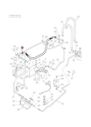 Massey Ferguson - Hose Assembly - 1696765M1 - Farming Parts