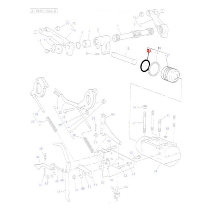 Massey Ferguson - O Ring Lift Piston - 3761474M1 - Farming Parts