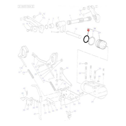 Massey Ferguson - O Ring Lift Piston - 3761474M1 - Farming Parts