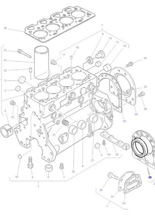 Massey Ferguson - Rear Crankshaft Oil Seal - 1447691M1 - Farming Parts