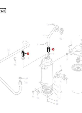 Massey Ferguson - Hose - V836329496 - Farming Parts