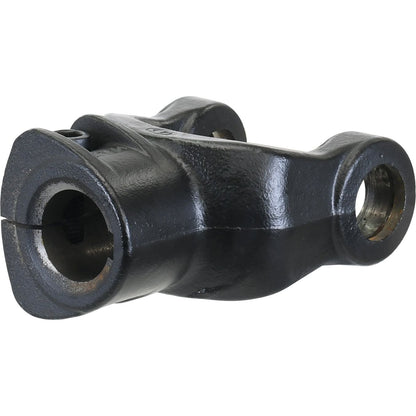 A black metal mechanical part with cylindrical holes on both ends, designed for engineering or machinery purposes, compatible with the PTO Series.

Rewritten Sentence:
Introducing the Sparex PTO Yoke - Interfering Clamp Bolt (U/J Size: 27 x 74.5mm), featuring a Bore Ø35mm and Key Size of 10mm. This high-quality black metal component is specifically designed for engineering and machinery applications, ensuring full compatibility with the PTO Series. You can find it under Sparex Part No.S.6109.