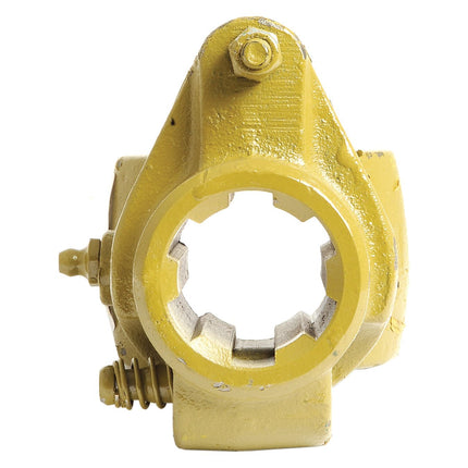 The yellow metal mechanical part you're describing appears to be a PTO Shearbolt Clutch from Sparex, featuring a 1 3/8''-6 spline and dimensions of 23.8 x 61.2mm, reminiscent of components found in the German Series AW20/W2200 industrial equipment or machinery.