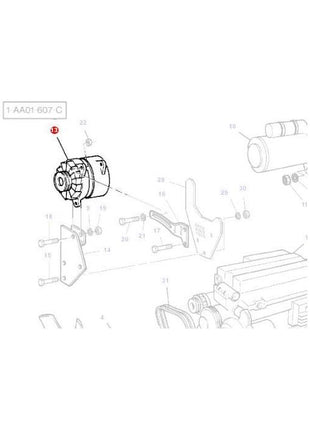 Massey Ferguson - Alternator - 3618907M1 - Farming Parts