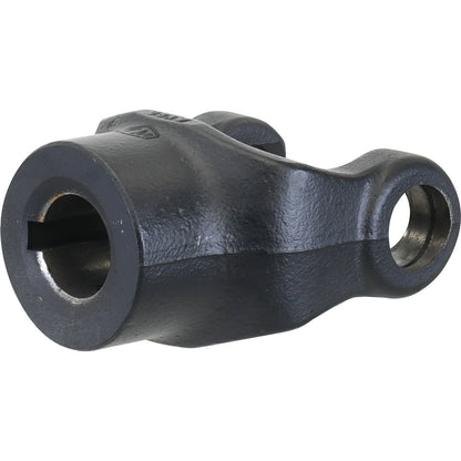 A black metal lever arm with a cylindrical hole on one end and a rounded, reinforced section on the other, designed to seamlessly integrate with Bondioli & Pavesi's PTO Series for optimal performance is known as the Sparex PTO Yoke - Keyed Yoke (U/J Size: 30.2 x 92mm), featuring a Bore Ø1 3/8'' and Key Size of 5/16''. The specific part number is S.6205.