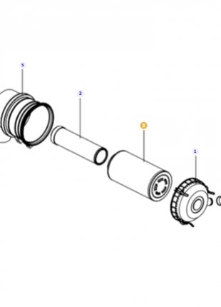 Massey Ferguson - Air Filter Element - 6223618m1 - Farming Parts