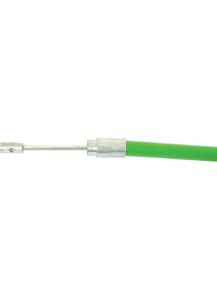 Image of a Sparex PTO Cable (Sparex Part No.S.62628), featuring a metal rod with a green plastic handle and a cylindrical attachment at one end, suitable for Case IH or Fiat 570 tractors. The cable has an overall length of 1080mm and an outer cable length of 780mm.