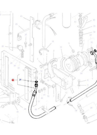 Massey Ferguson - Hose - 3614711M91 - Farming Parts