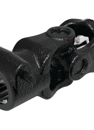 Close-up of a black PTO Coupling from the AB1/A1 PTO Series by Sparex, a mechanical component sized at 22 x 54mm used to transmit rotary motion between two shafts that are not in a straight line.