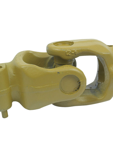 A yellow metal PTO Coupling from the Sparex brand, specifically from the AB7/A7 PTO Series with a universal joint size of 30.2 x 106.5mm and reference number 12512, photographed on a white background. The coupling features visible pivot points and has dimensions of 1 3/8''-6 Spline with a triangular profile of 54 x 54 x 4mm, labeled as Sparex Part No.S.6414.