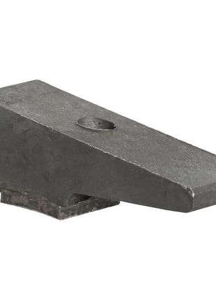 A metal wedge with a hole near its broad end and a flat base, the Sparex Brake Arm (Sparex Part No. S.65368) is ideal for use with Ford New Holland equipment.