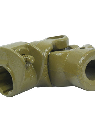 A close-up image of a Sparex PTO Coupling (U/J Size: 22 x 54.8mm), painted metallic green, with a bore diameter of 1 inch, featuring two cylindrical openings and a hexagonal socket.