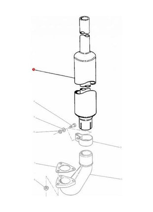 Massey Ferguson - Silencer - 898228M94 - Farming Parts