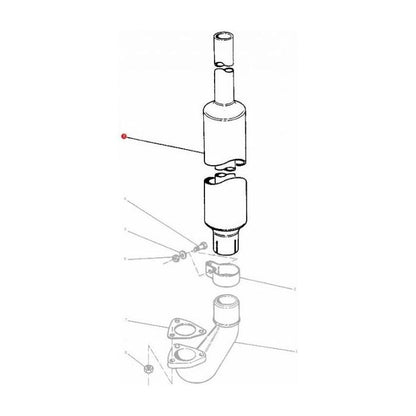 Massey Ferguson - Silencer - 898228M94 - Farming Parts