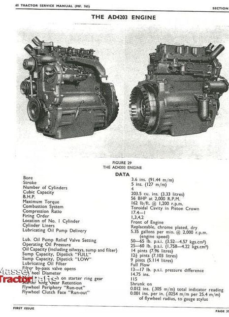 65 Workshop Manual - 819148M1 - Massey Tractor Parts