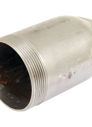 A Sparex PTO Cap (Part No. S.66158) with a 65mm male thread, showing visible signs of wear and rust inside the open end.