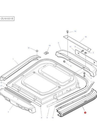 Massey Ferguson - Left Hand Trim - 3712832P1 - Farming Parts