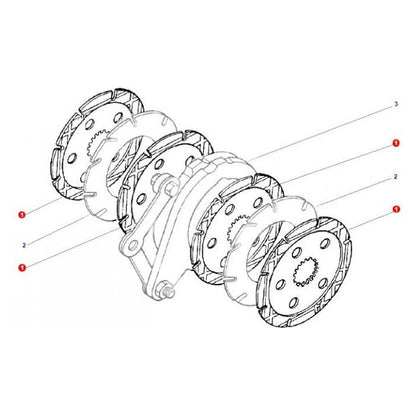Massey Ferguson - Brake Disc - ACW0662520 - Farming Parts