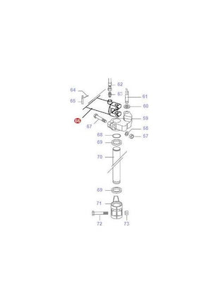 Massey Ferguson - Cylinder - 3148318M92 - Farming Parts