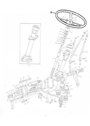 Massey Ferguson - Steering Wheel - 180576M1 - Farming Parts