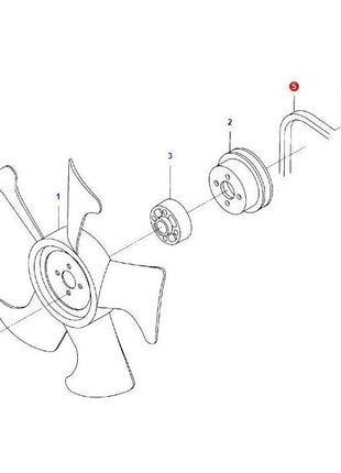 Massey Ferguson - Fan Belt - 4265450M1 - Farming Parts