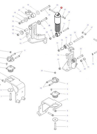 Massey Ferguson - Damper - 4382438M1 - Farming Parts