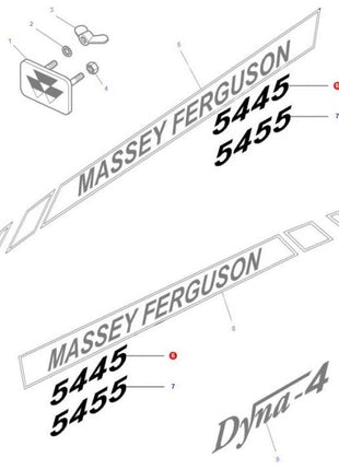 Massey Ferguson - Decal - 4273010M1 - Farming Parts