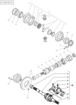 Massey Ferguson - Universal Joint - 3429990M91 - Farming Parts