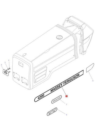 Massey Ferguson - R/H 4270 Decal - 3807913M1 - Farming Parts