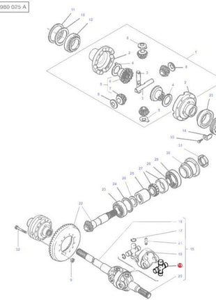 Massey Ferguson - Crosspiece - 3429727M1 - Farming Parts