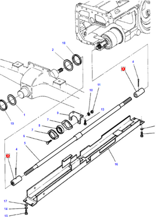 Massey Ferguson - Driveshaft Sleeve - 3384857M2 - Farming Parts