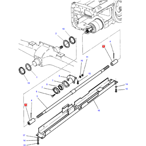 Massey Ferguson - Driveshaft Sleeve - 3384857M2 - Farming Parts