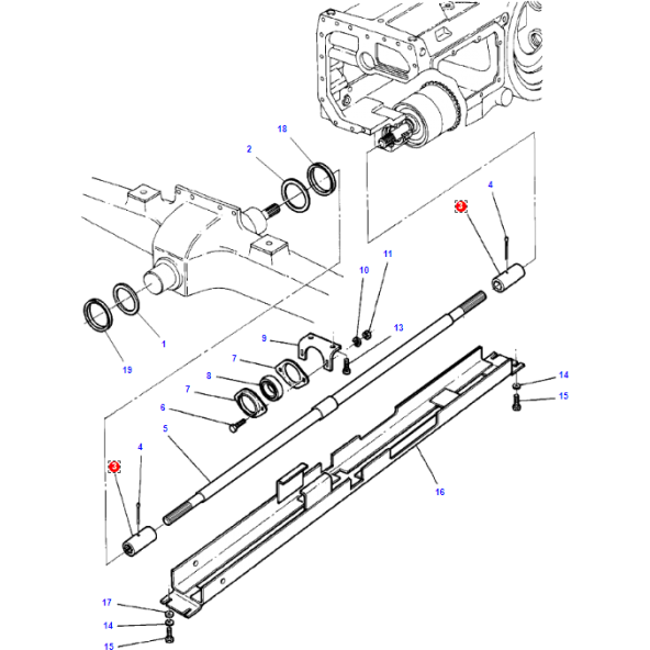 Massey Ferguson - Driveshaft Sleeve - 3384857M2 - Farming Parts