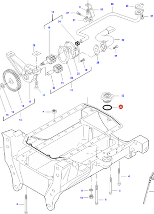 Massey Ferguson - O-Ring Seal - V614704850 - Farming Parts