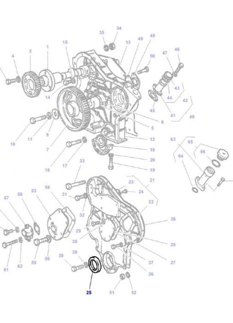 Massey Ferguson - Front Crankshaft Oil Seal - 1447689M1 - Farming Parts