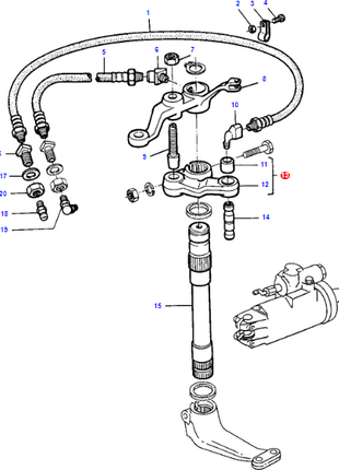 Massey Ferguson - Steering Arm - 898355M91 - Farming Parts