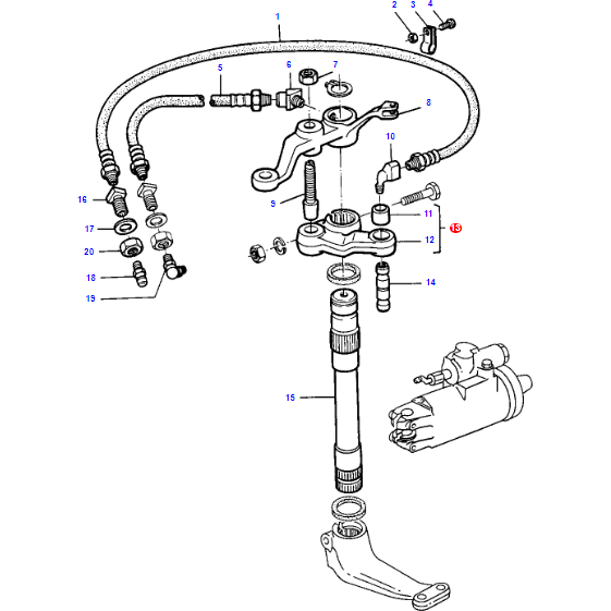 Massey Ferguson - Steering Arm - 898355M91 - Farming Parts