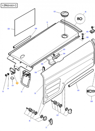 Massey Ferguson - Bonnet Latch - 72161441 - Farming Parts