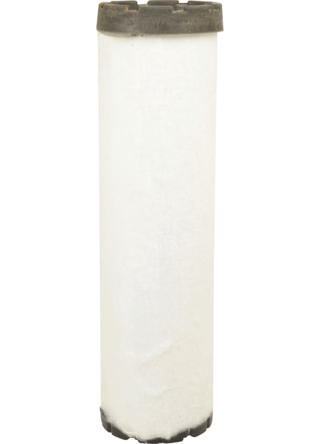 A cylindrical water filter cartridge with white sides and black end caps is shown against a plain white background, resembling the robust design of a Sparex Air Filter - Inner - AF25618 (Sparex Part No. S.73053).