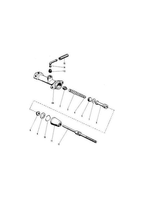 Massey Ferguson - Brake Master Cylinder - 418644M1 - Farming Parts