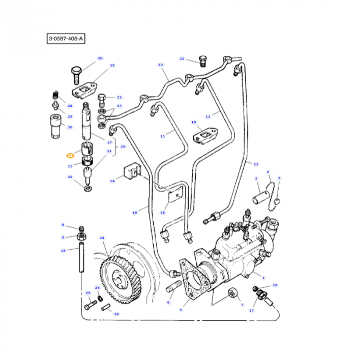 Massey Ferguson - Spacer - 747139M1 - Farming Parts