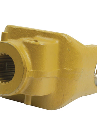 A yellow metal Walterscheid component known as the PTO Yoke - Quick Release (U/J Size: 42 x 104mm), with a hexagonal threaded opening, an elongated body, and featuring an additional circular hole at one end, from the Sparex brand with Part No. S.7562.