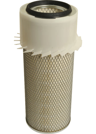 A cylindrical Sparex Air Filter - Outer (Sparex Part No. S.76763) featuring a white plastic top and a woven metal mesh body.