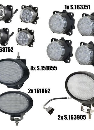 Massey Ferguson 66/67/76/7700 Series LED Light Kit Complete