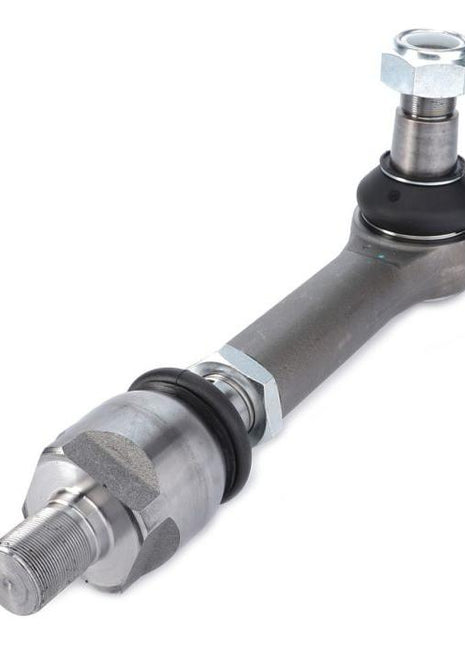 A close-up image of the Massey Ferguson - Tie Rod & Ball Joint Assy (Part Number: 7702461902) by AGCO, showcasing its threaded bolt, nut, and ball joint components, suitable for various Massey Ferguson models.