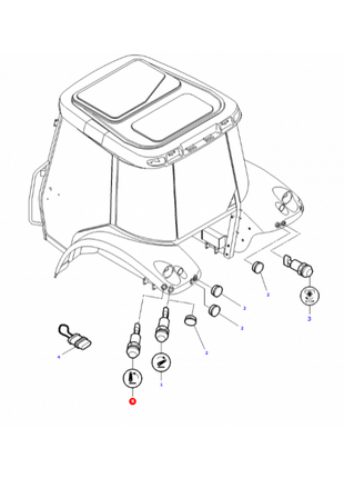 Massey Ferguson - Hitch Up Switch - ACW151746A / 3714137M1 - Farming Parts